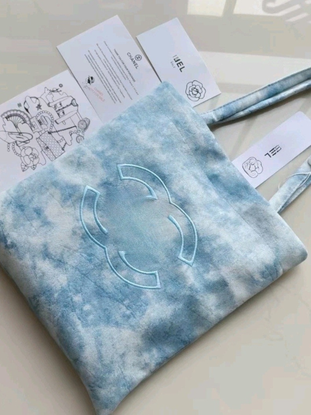 VIP Precision Light Blue Tie-Dye Tote